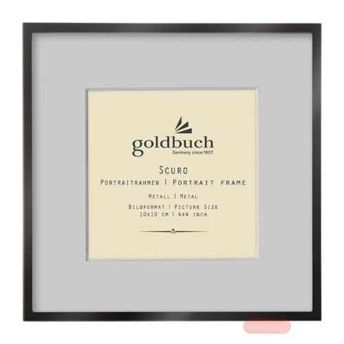 Bild von Bilderrahmen Bildformat 10x10cm, metall, Scuro - VE 2