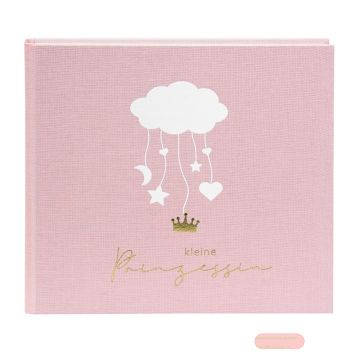 Bild von Babytagebuch mit 100 Seiten illustriert, 24,5x22,5cm, Leinen, Wolkenpoesie rosa
