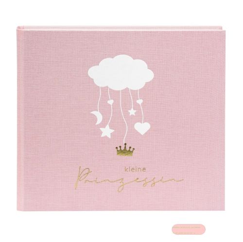 Bild von Babytagebuch mit 100 Seiten illustriert, 24,5x22,5cm, Leinen, Wolkenpoesie rosa