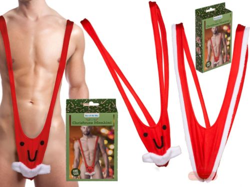 Bild von Badeanzug X-mas Mankini, 95% Poly., 5% Ela.,ca.28g, Einheitsgrösse. Box, gemischt - VE 6