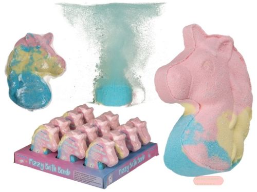 Bild von Badekugeln sprudelnd colourfull Einhorn, ca.7x3x8cm, Display - VE 12