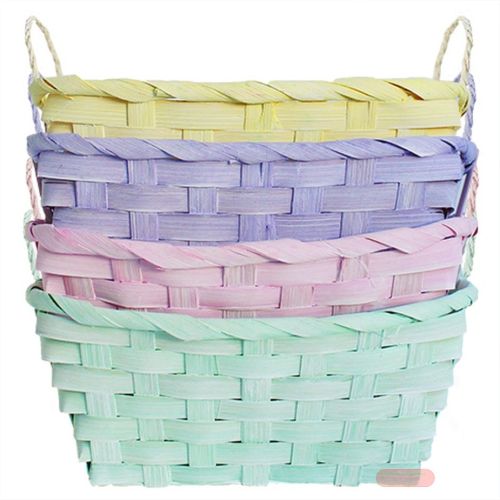 Bild von Bambuskörbchen mehrfach gemischt, rechteck, ungefüllt, ca.20x17x13cm, lose - VE 12