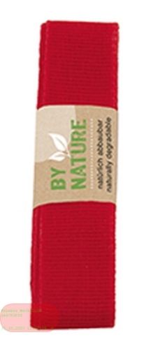 Bild von Band Baumwolle gewebt 25mm x 2m, Strängchen rot - VE 15