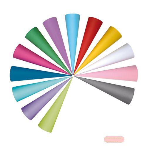 Bild von Bastelschultüte 70cm Rohling 10-fach ass., ohne Manschette - VE 10