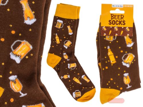 Bild von Bier-Socken, 70%BW,30%POLY, Gr.36-42 x 5 Stk. & Gr.42-46 x 10 Stk. gemischt - VE 15