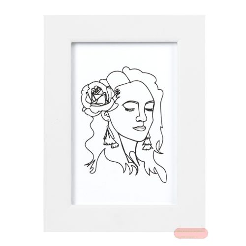 Bild von Bilderrahmen 10x15cm, MDF, Rio weiss - VE 6