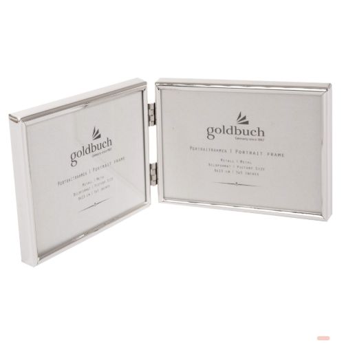 Bild von Bilderrahmen Fine Classic für 2 Bilder 13x9cm, Querformat, metall, silber - VE 2