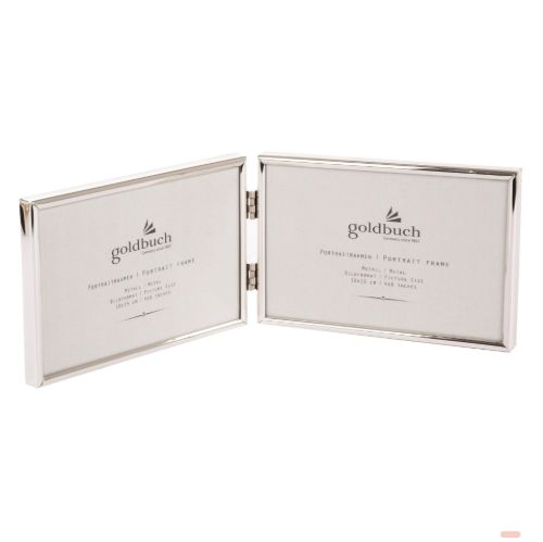 Bild von Bilderrahmen Fine Classic für 2 Bilder 15x10cm, Querformat, metall, silber - VE 2
