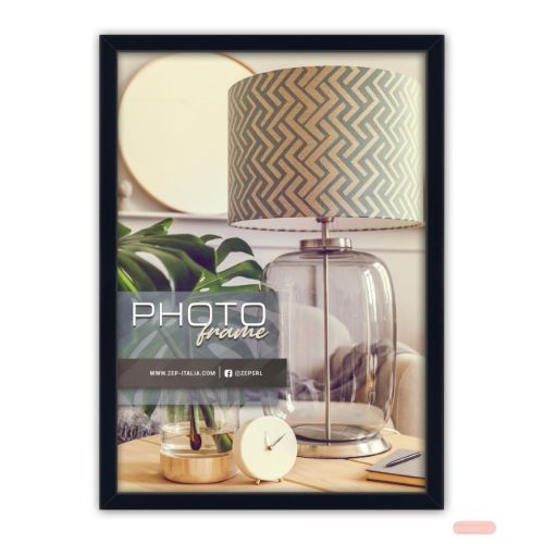 Bild von Bilderrahmen Alluminium John Black für 1 Foto 20x30cm, AL38B4 - VE 3