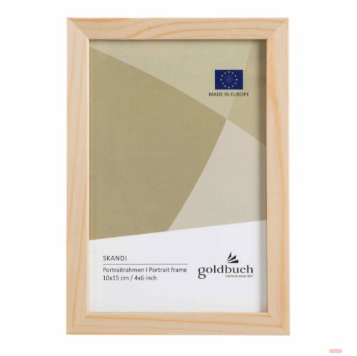 Bild von Bilderrahmen für 1 Foto Bildformat 10x15cm, Holz, Skandi natur - VE 3