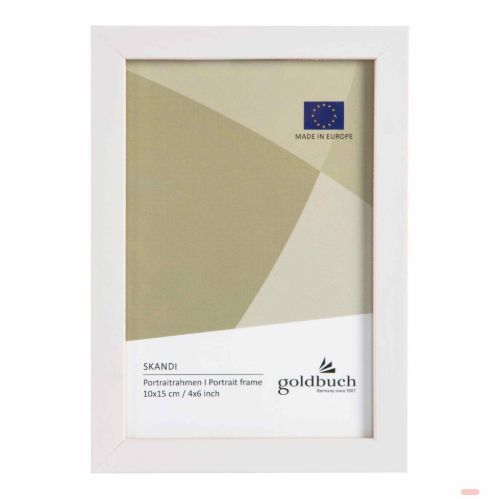 Bild von Bilderrahmen für 1 Foto Bildformat 10x15cm, Holz, Skandi weiss - VE 3