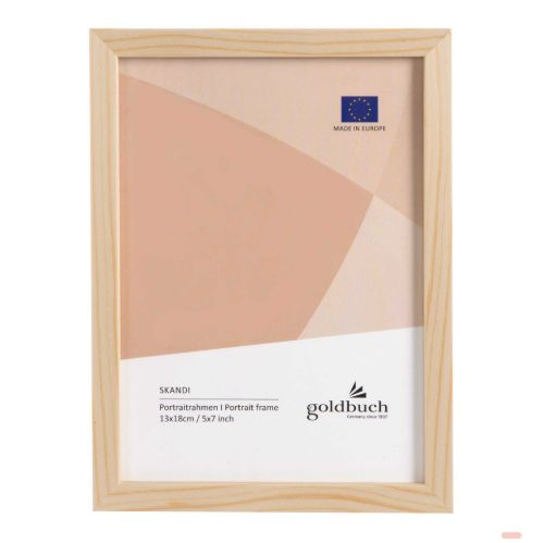 Bild von Bilderrahmen für 1 Foto Bildformat 13x18cm, Holz, Skandi natur - VE 3