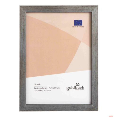 Bild von Bilderrahmen für 1 Foto Bildformat 13x18cm, Holz, Skandi silber - VE 3