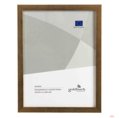 Bild von Bilderrahmen für 1 Foto Bildformat 15x20cm, Holz, Skandi gold - VE 3