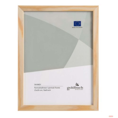 Bild von Bilderrahmen für 1 Foto Bildformat 15x20cm, Holz, Skandi natur - VE 3