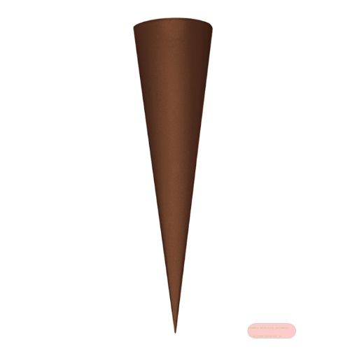 Bild von Bastelschultüte 70cm Rohling ohne Manschette in schokobraun - VE 5