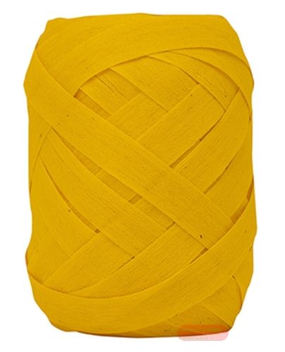 Bild von Baumwollband, 10mm x 12m, Eiknäuel gelb - VE 6