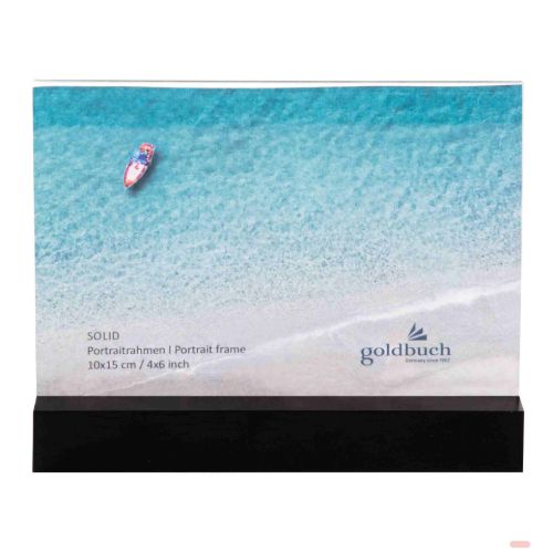 Bild von Bilderrahmen Acryl Bildformat 10x15cm, Solid black - VE 3