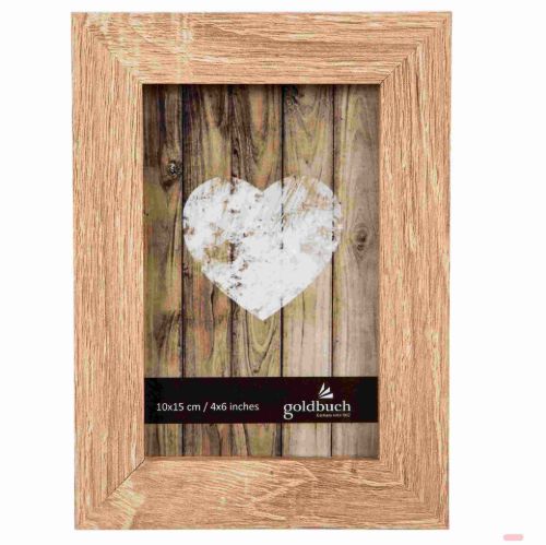 Bild von Bilderrahmen aus Holz, für 1 Foto 10x15cm, Dream, natur - VE 6
