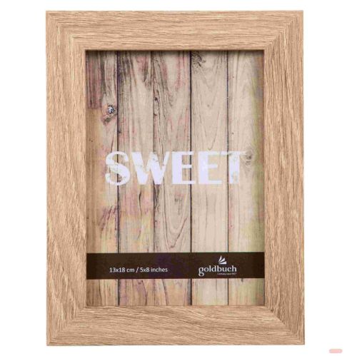 Bild von Bilderrahmen aus Holz, für 1 Foto 13x18cm, Dream, natur - VE 6
