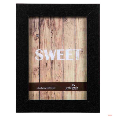 Bild von Bilderrahmen aus Holz, für 1 Foto 13x18cm, Dream, schwarz - VE 6