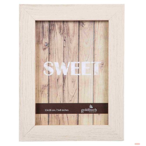 Bild von Bilderrahmen aus Holz, für 1 Foto 13x18cm, Dream, weiss - VE 6