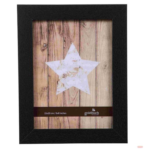 Bild von Bilderrahmen aus Holz, für 1 Foto 15x20cm, Dream, schwarz - VE 6
