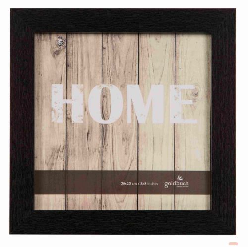 Bild von Bilderrahmen aus Holz, für 1 Foto 20x20cm, Dream, schwarz - VE 6