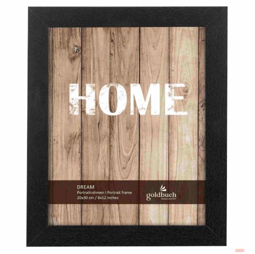 Bild von Bilderrahmen aus Holz, für 1 Foto 20x30cm, Dream, schwarz - VE 6