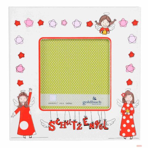 Bild von Bilderrahmen aus Holz, für 1 Foto 9x9cm, Schutzengel - VE 2