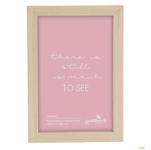 Bild von Bilderrahmen aus MDF für 1 Foto 10x15cm, Verona natur - VE 6