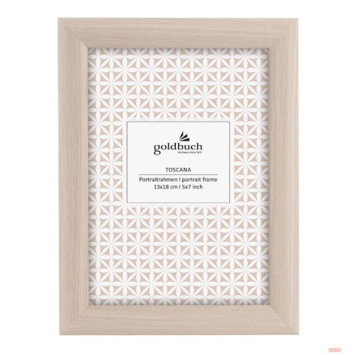Bild von Bilderrahmen aus MDF für 1 Foto 13x18cm, Toscana natur - VE 6