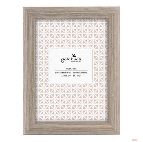 Bild von Bilderrahmen aus MDF für 1 Foto 13x18cm, Toscana taupe - VE 6