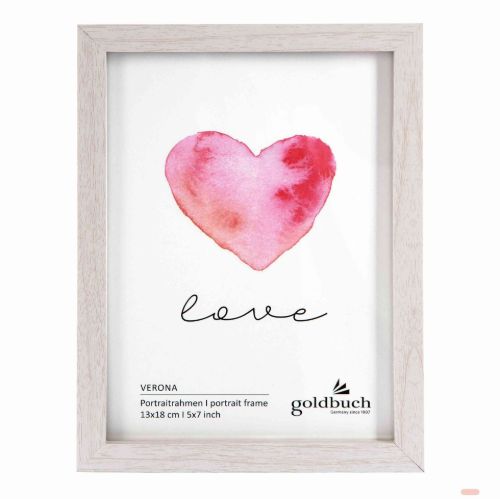 Bild von Bilderrahmen aus MDF für 1 Foto 13x18cm, Verona weiss - VE 6