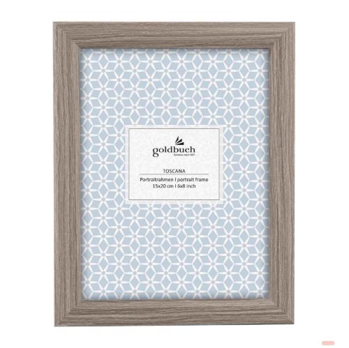 Bild von Bilderrahmen aus MDF für 1 Foto 15x20cm, Tocana grau - VE 6
