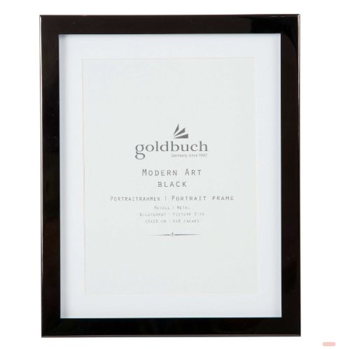 Bild von Bilderrahmen aus Metall, Bildformat 15x20cm, Modern Art schwarz