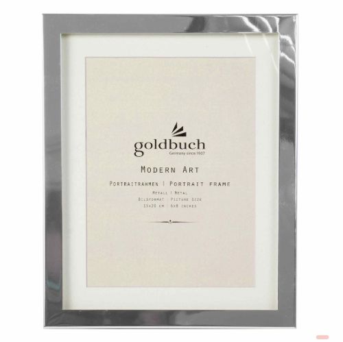 Bild von Bilderrahmen aus Metall, Bildformat 15x20cm, Modern Art silber