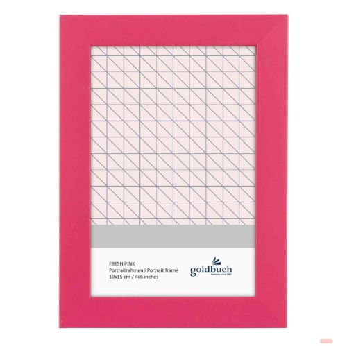 Bild von Bilderrahmen Bildformat 10x15cm, Kunststoff, Fresh pink - VE 3