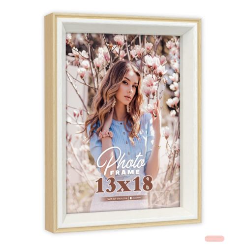 Bild von Bilderrahmen Holz Essen natural für Foto 13x18cm, VD357N - VE 3