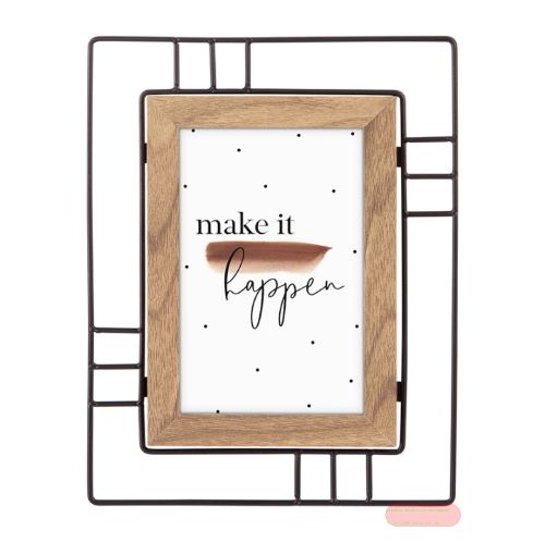 Bild von Bilderrahmen Bildformat 10x15cm, metall/holz, Loreo - VE 2