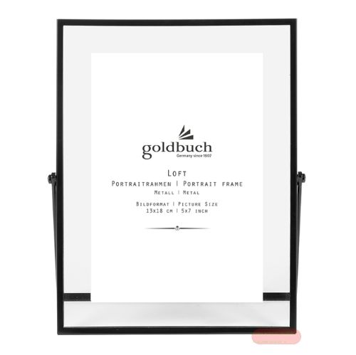 Bild von Bilderrahmen Bildformat 13x18cm, metall, Loft black - VE 2