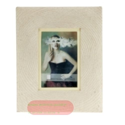 Bild von Bilderrahmen Bohol, Bildformat 10x15cm, Bast, creme