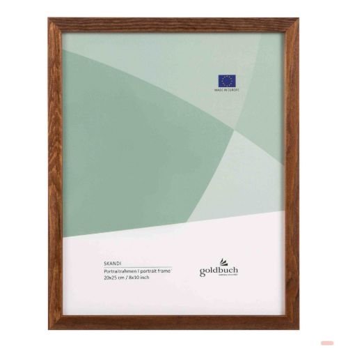 Bild von Bilderrahmen für 1 Foto Bildformat 20x25cm, Holz, Skandi braun - VE 3