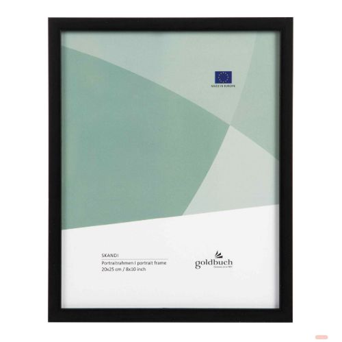 Bild von Bilderrahmen für 1 Foto Bildformat 20x25cm, Holz, Skandi schwarz - VE 3
