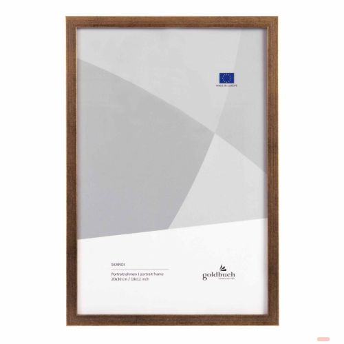 Bild von Bilderrahmen für 1 Foto Bildformat 20x30cm, Holz, Skandi gold - VE 3
