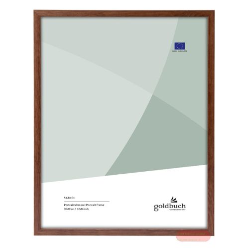 Bild von Bilderrahmen für 1 Foto Bildformat 30x40cm, Holz, Skandi braun - VE 2