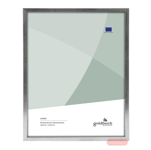 Bild von Bilderrahmen für 1 Foto Bildformat 30x40cm, Holz, Skandi silber - VE 2