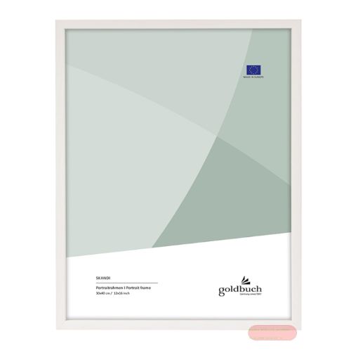 Bild von Bilderrahmen für 1 Foto Bildformat 30x40cm, Holz, Skandi weiss - VE 2