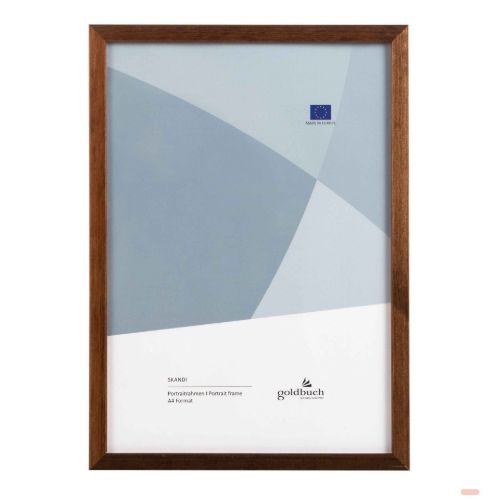Bild von Bilderrahmen für 1 Foto Bildformat A4, Holz, Skandi braun - VE 3