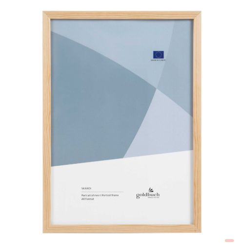Bild von Bilderrahmen für 1 Foto Bildformat A4, Holz, Skandi natur - VE 3